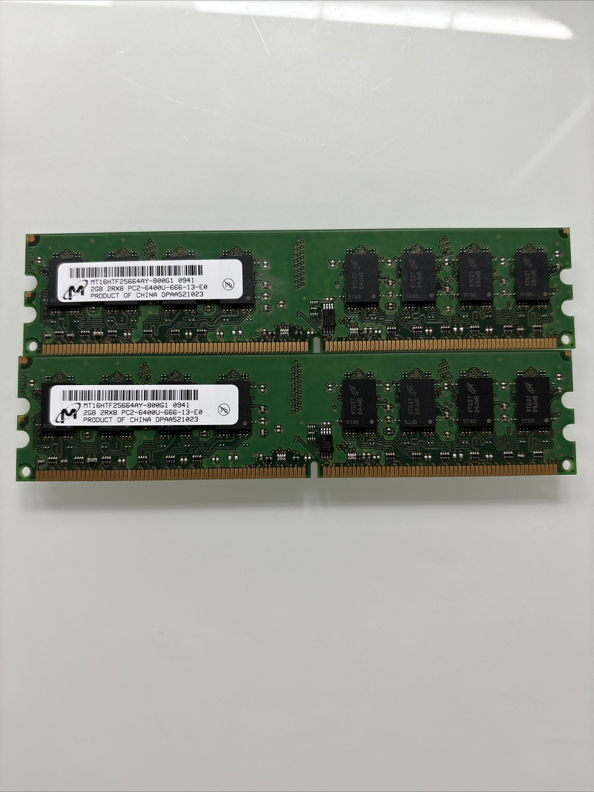 Micron Mt16htf25664ay-800g1 Pc2-6400u Ddr2 Desktop Memory 2x2gb(4gb Kit)