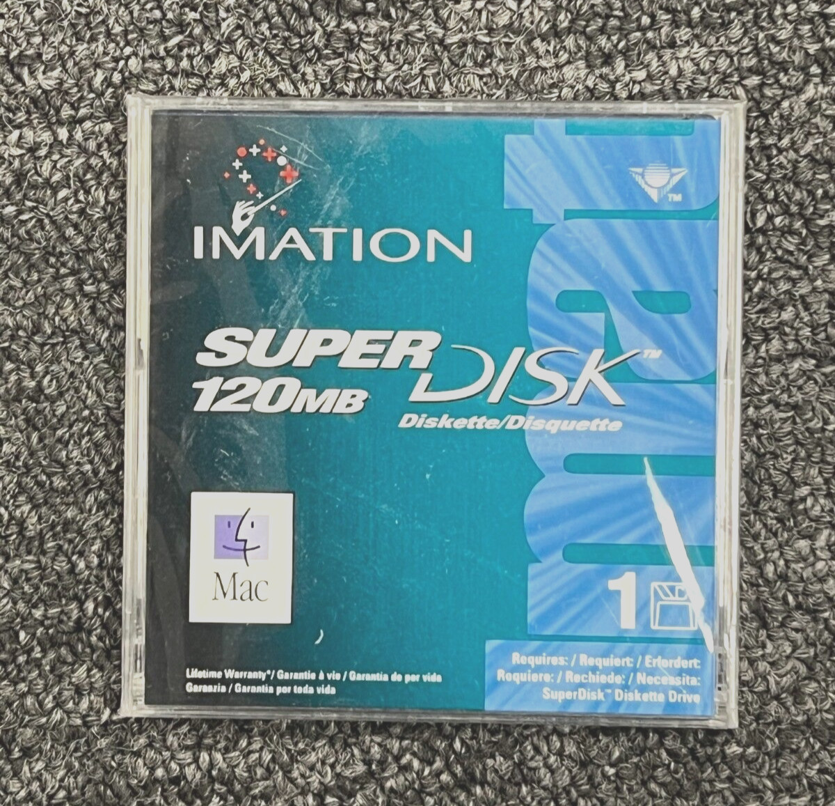 SEALED NEW IMATION 120MB  Super Disk Diskette for MAC