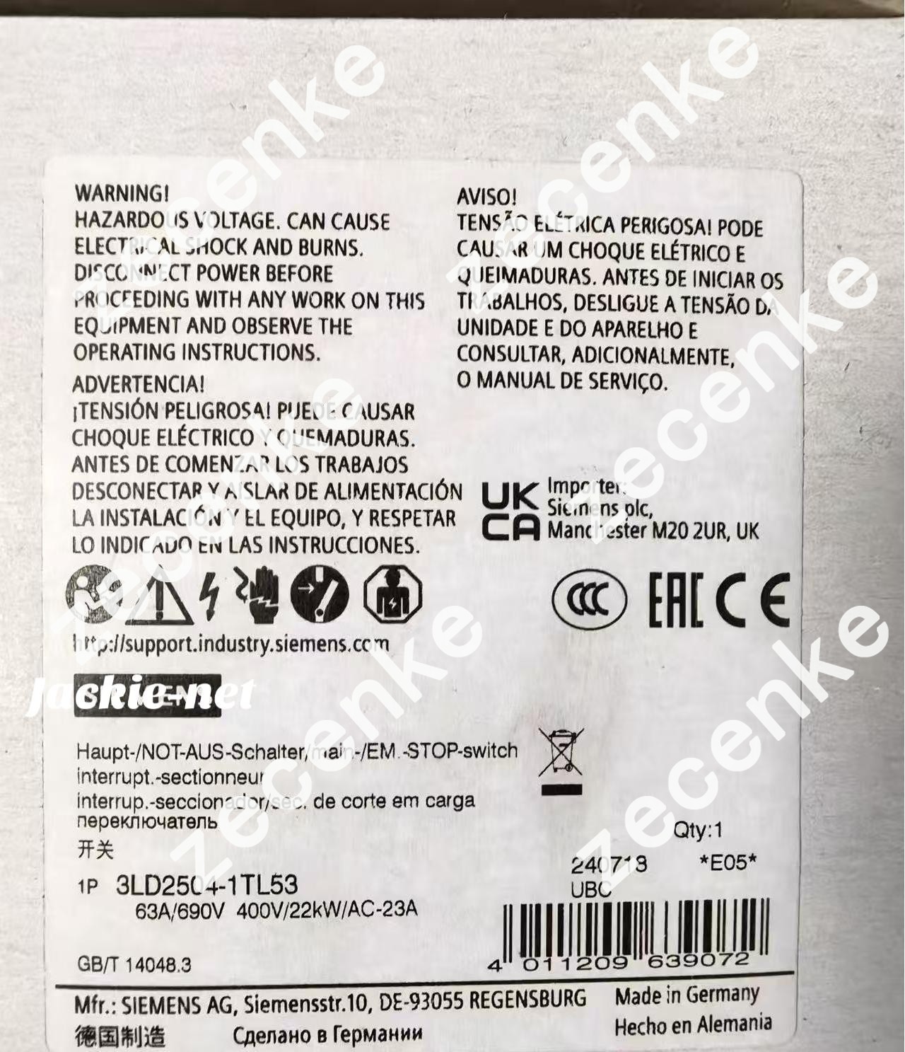 1PCS NEW 3LD2504-1TL53 &&