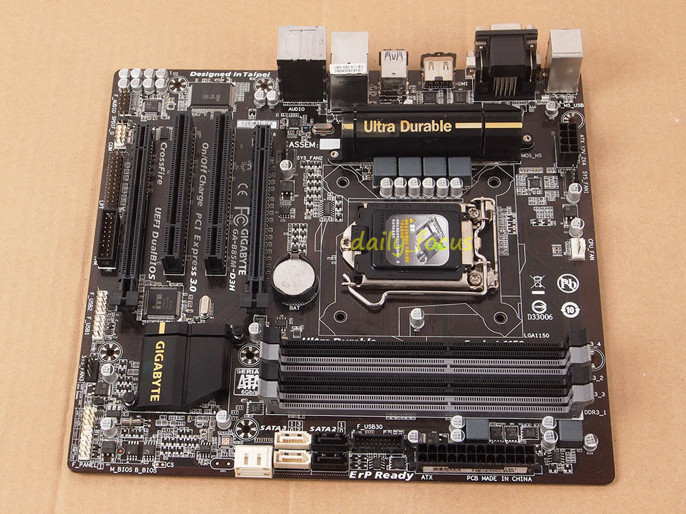 Gigabyte GA-B85M-D3H  Motherboard LGA 1150 DDR3 Intel B85 Express
