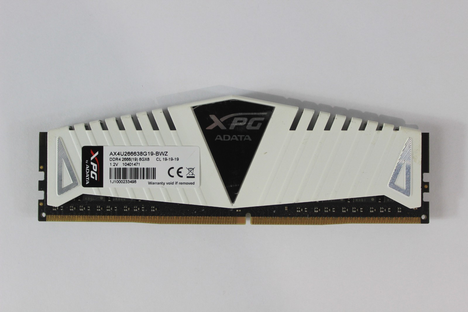 ADATA XPG 8GB (1x8GB) DDR4 Desktop Gaming RAM 2666MHz AX4U266638G19-BWZ
