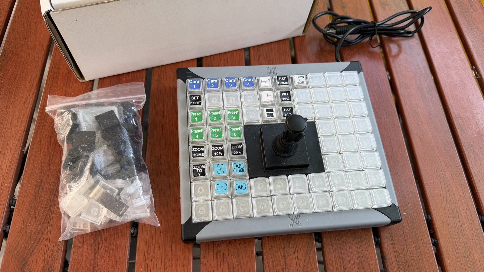 X-keys XK-68+Joystick control surface PI Engineering used original box
