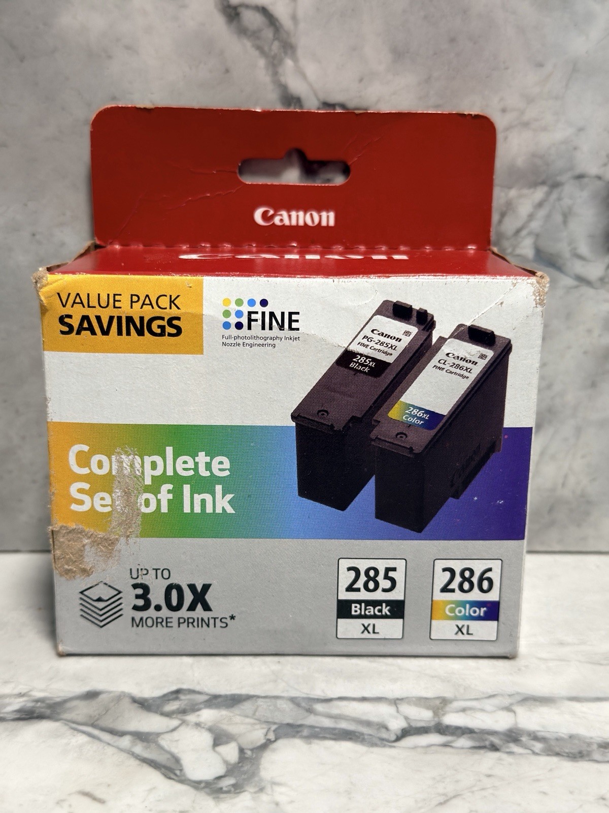 Canon Genuine Ink PG-285 XL Black CL-286 XL Color Ink Cartridge