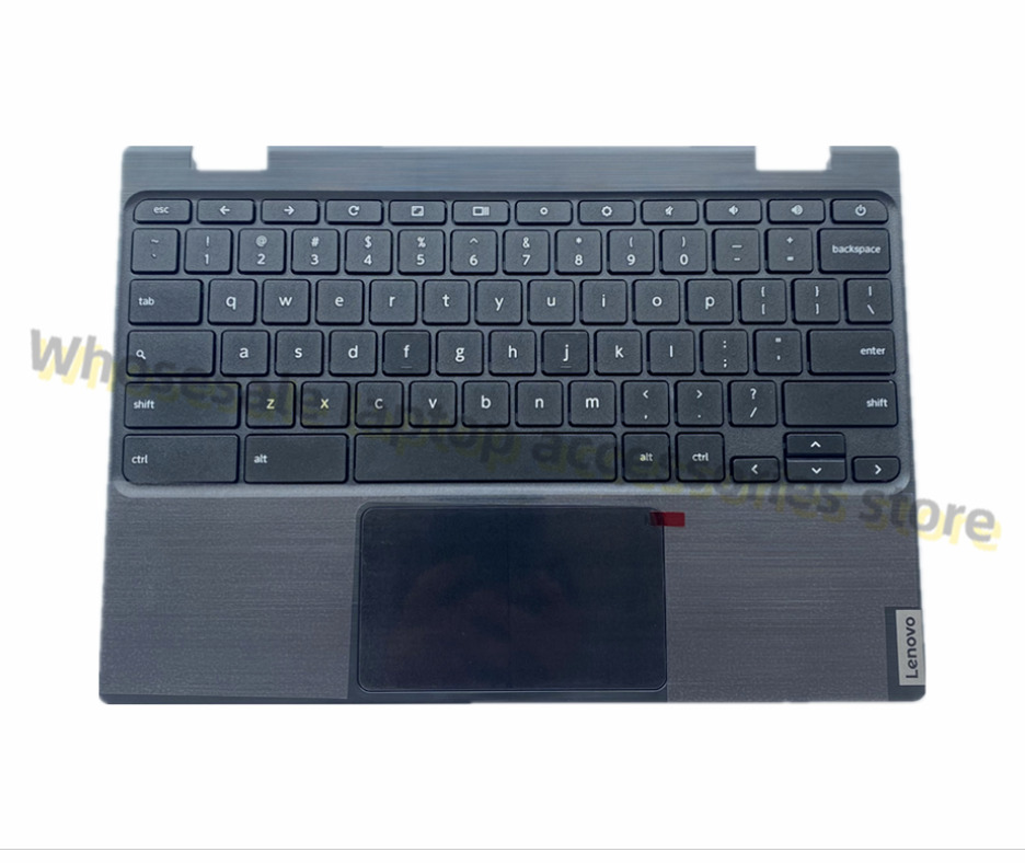 New 5CB0X55485 For Lenovo Chromebook 100e 2nd Gen Palmrest Keyboard Bezel Cover 