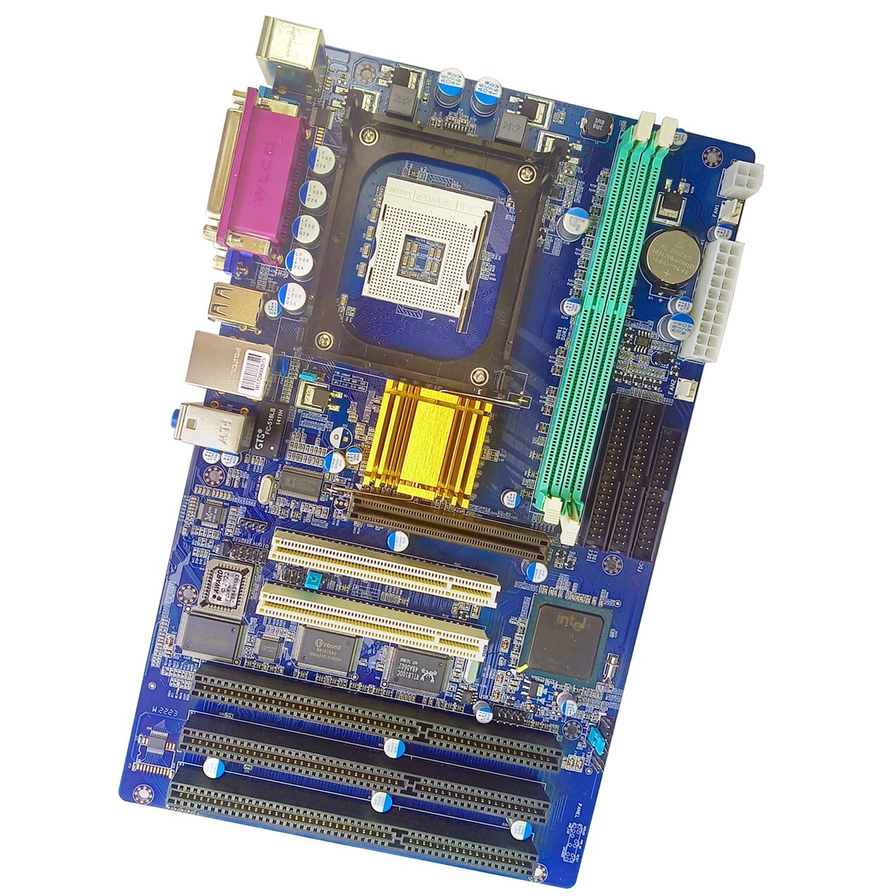 845GV ATX Motherboard with ISA Slots Computer Mainboard 3 ISA 2 PCI Slots 845 GV