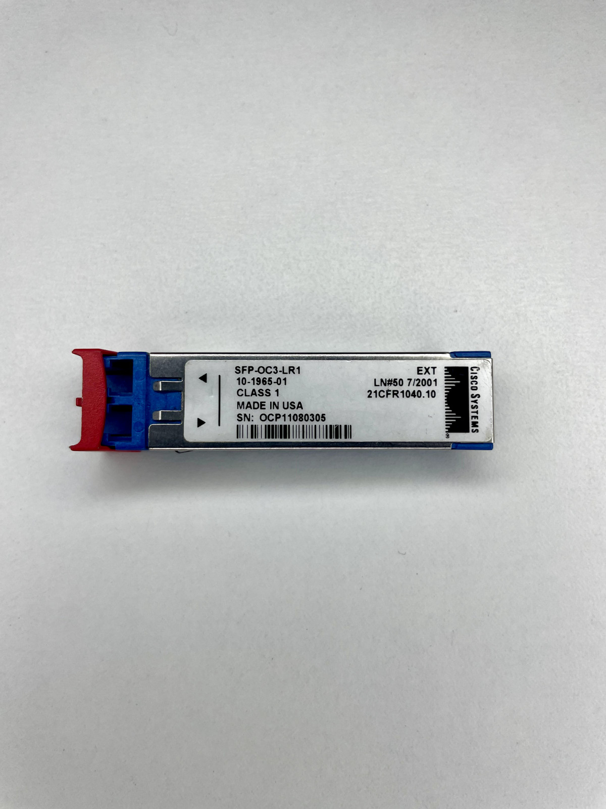 Genuine Cisco SFP-OC3-LR1 OC3/STM-1 SMF 1310nm 40KM SFP Transceiver Module
