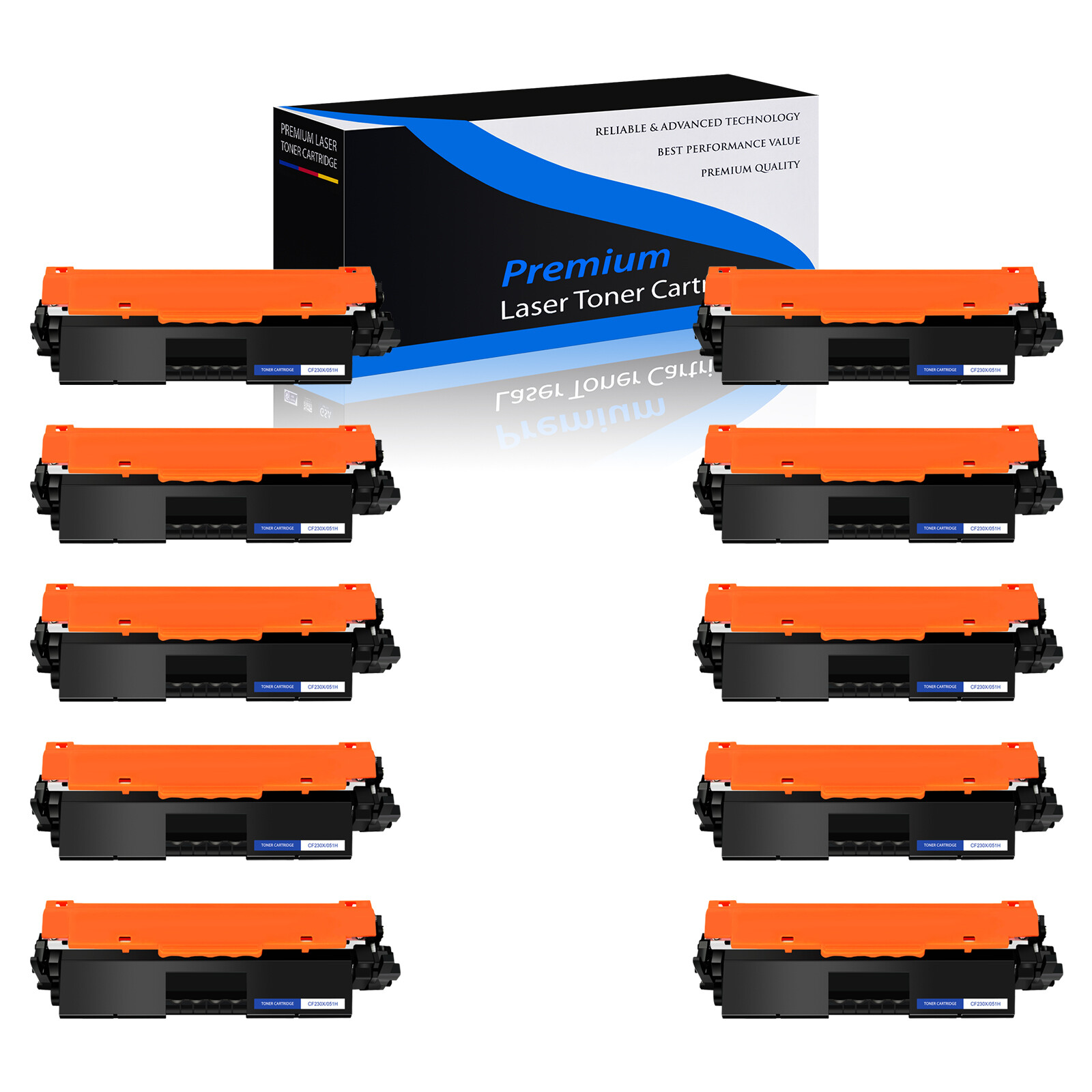 10PK High Yield CRG051H 051H Toner for Canon 051H imageCLASS MF267dw MF269dw