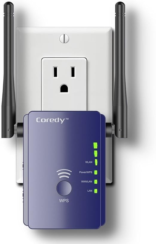 COREDY 300 MBPS MINI WIFI EXTENDER RANGE EXTENDER/WIRELESS REPEATER - PURPLE