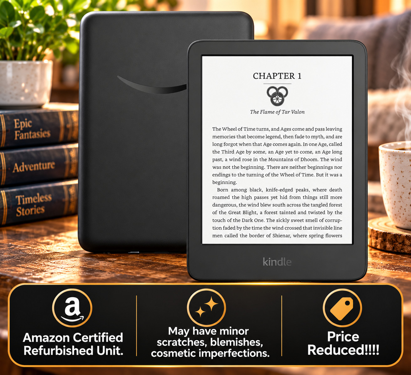 Amazon Kindle 2022 11th Gen 16GB WiFi Waterproof BLACK eBook eReader