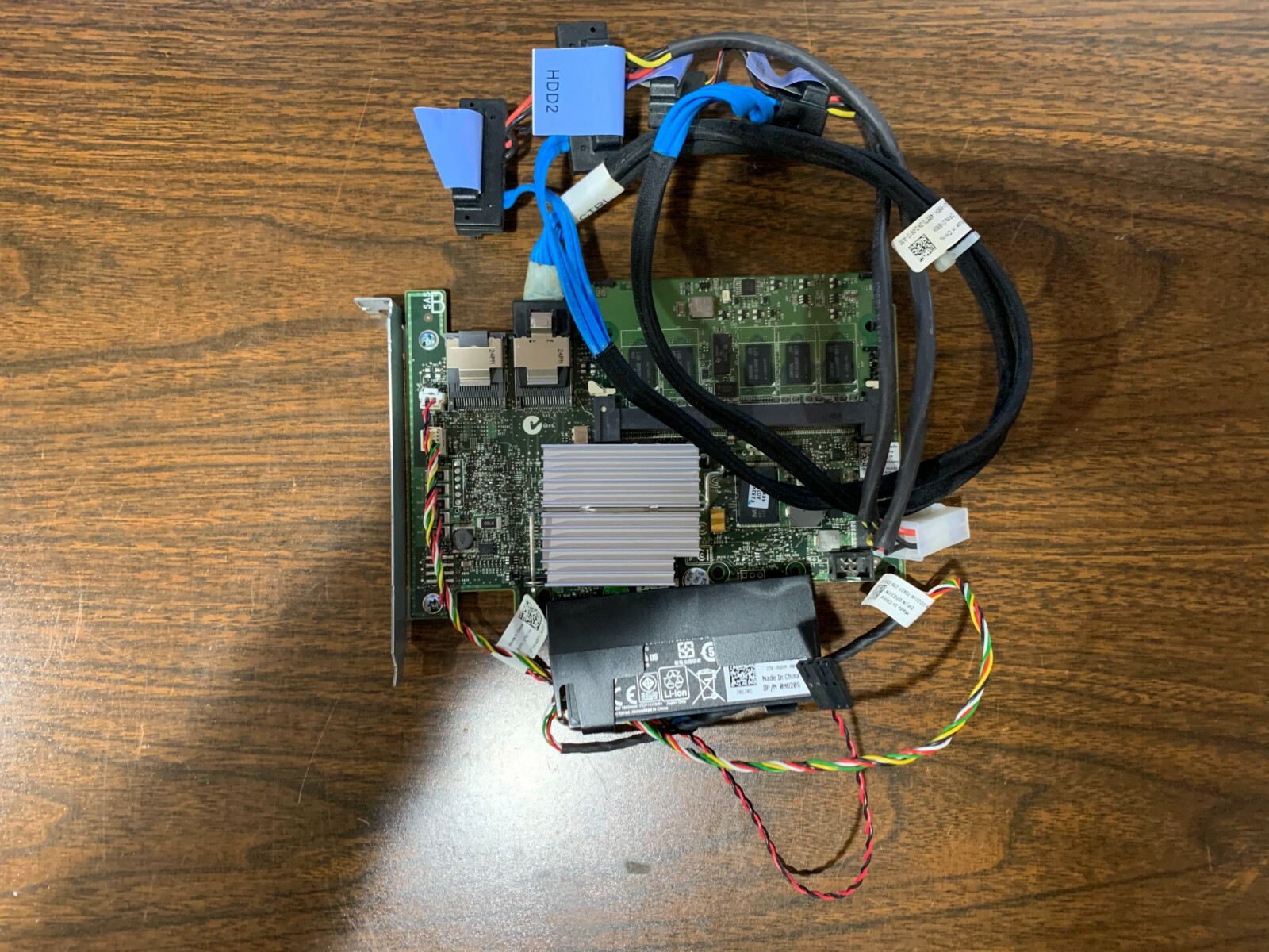 DELL 0W56W0 PERC H700 RAID Controller w/Cable Y690K & Batt. 0NU209