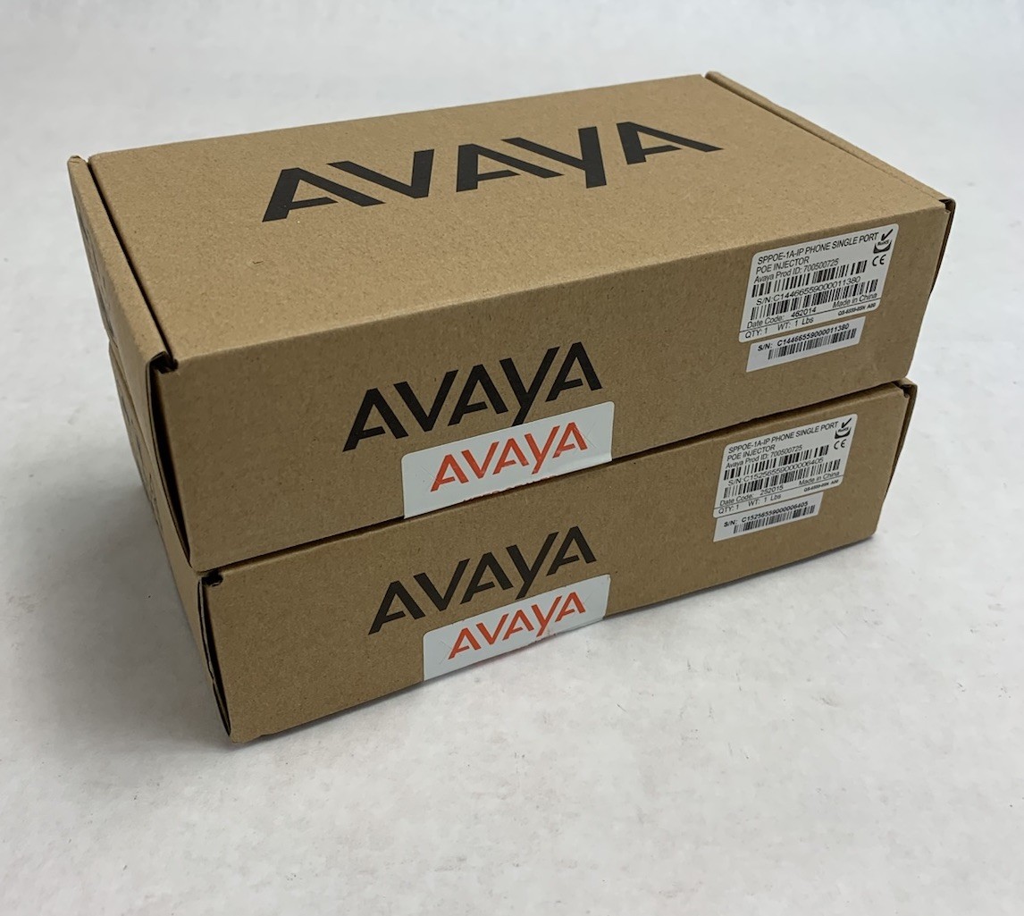 Avaya SPPOE-1A-IP Phone Single Port POE Injector (Lot of 2)