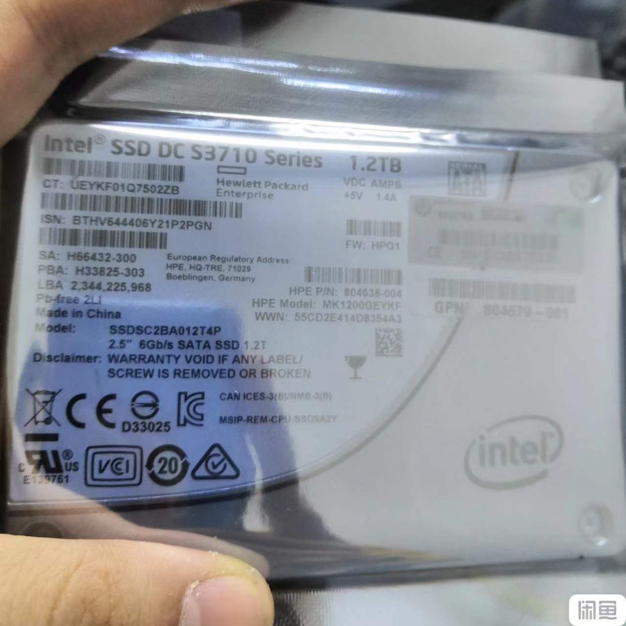 Intel 1.2TB SSD DC S3710 Series MLC SATA III 2.5