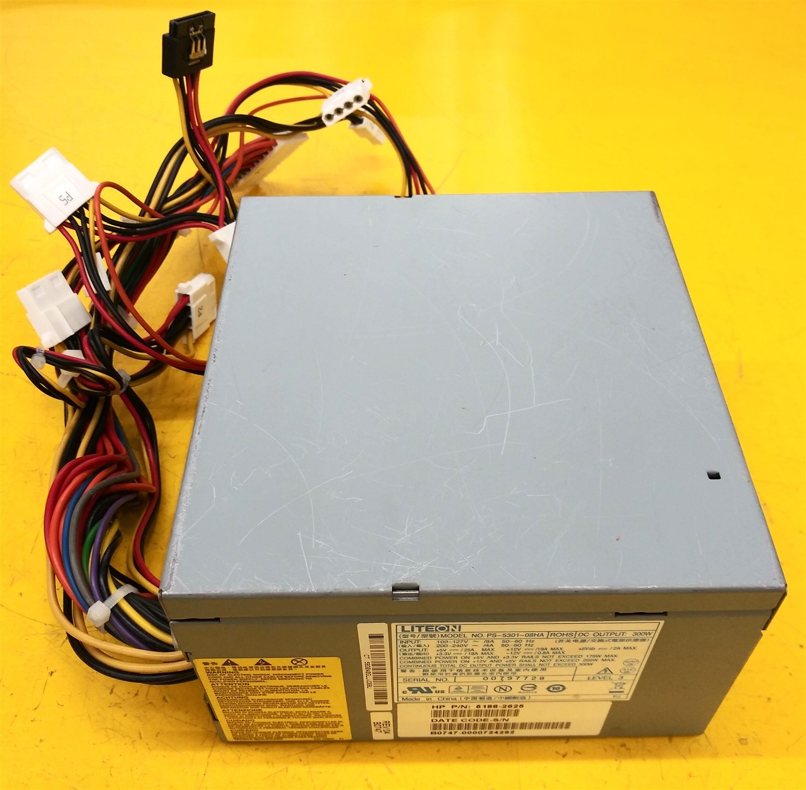 ⭐️⭐️⭐️⭐️⭐️ Desktop PC Power Supply Lite-On PS-5301-08HA P/N: 5188-2625 300W