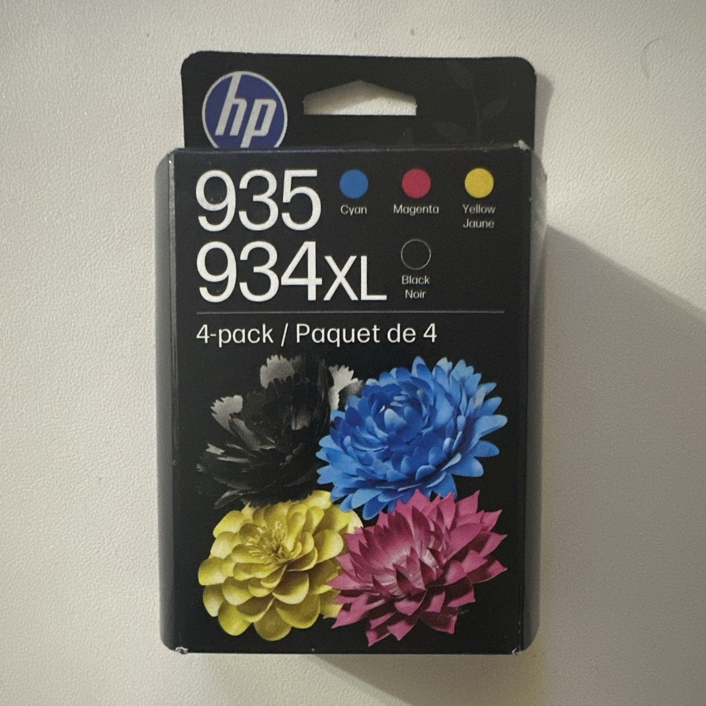 HP Genuine/Original 935/934XL Inkjet Ink Cartridges 4-Pack CMYK