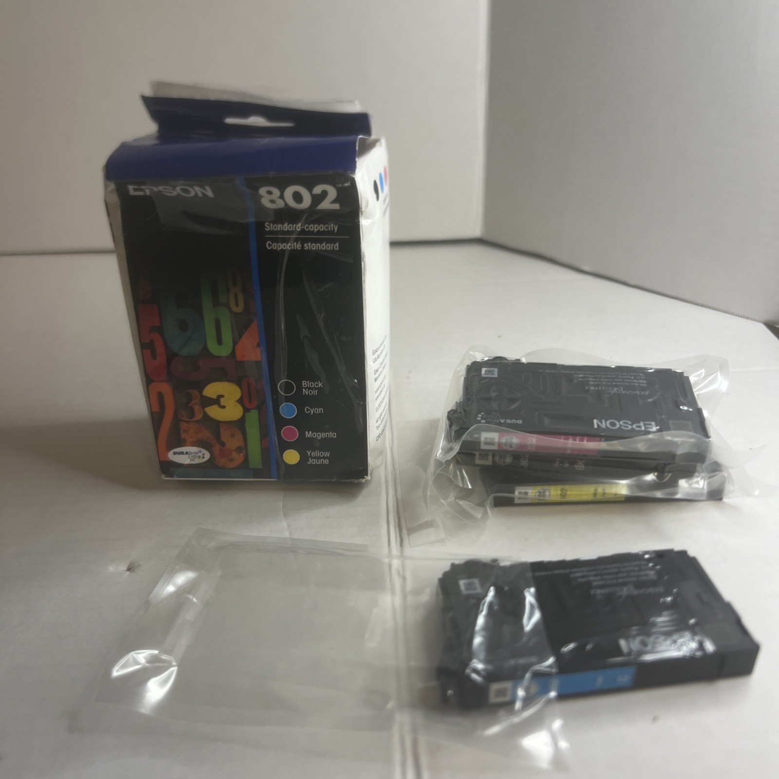 Epson 802 DURABrite Ultra Black and Color Combo Pack T802120-BCS Exp 8-28