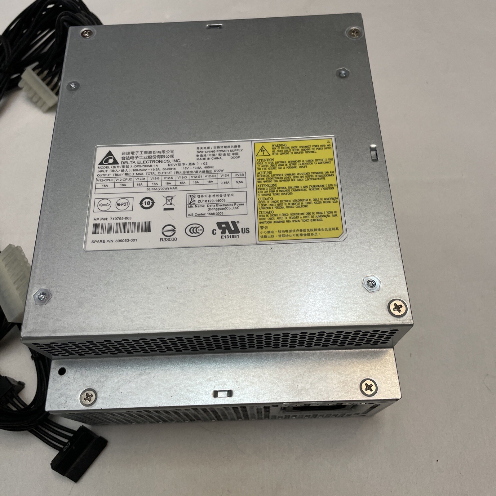 Delta Electronics DPS-700AB-1 A 719795-003 700W Power Supply For HP Desktop