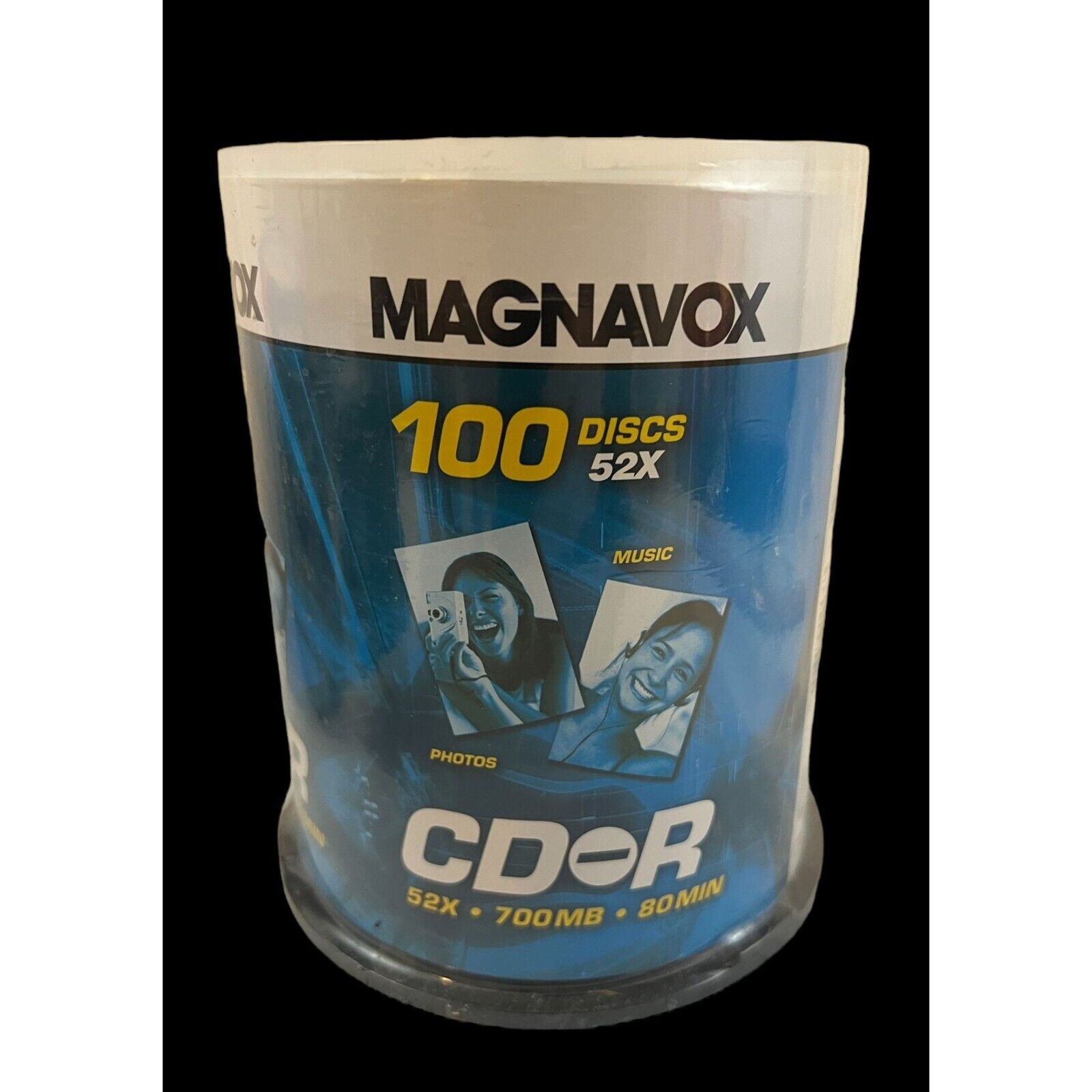MAGNAVOX CD-R 52x 700MB 80 MIN 100-pack Sealed Blank Recordable New In Package