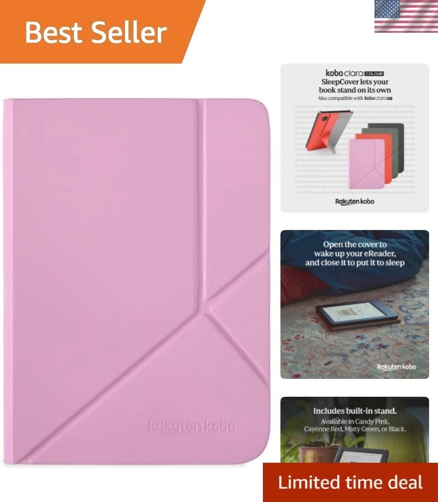 Clara Colour/BW SleepCover Case | Candy Pink | Sleep/Wake Technology | Built-...
