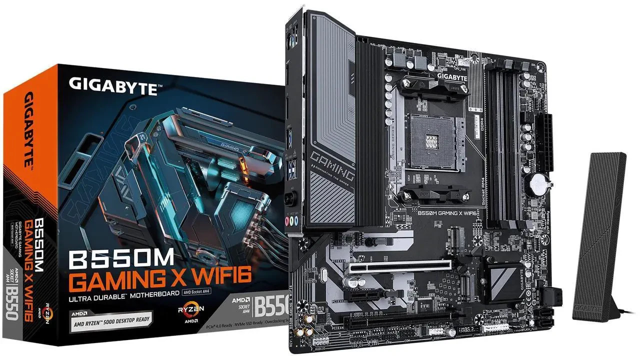 GIGABYTE B550M GAMING X WIFI6 AM4 AMD B550 Micro ATX Motherboard - NEW