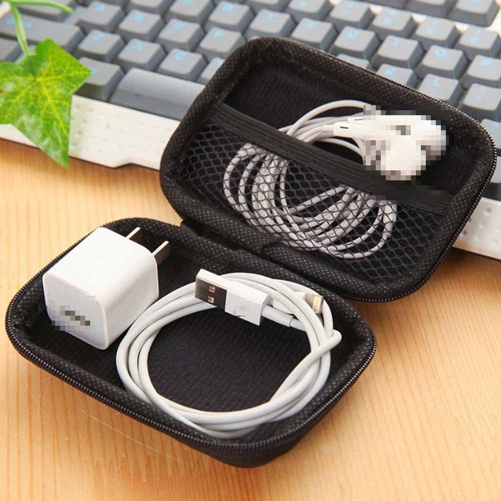 2Pcs Cable Cord Bags Travel Storage Bag Organizer Charger Electronics USB Case