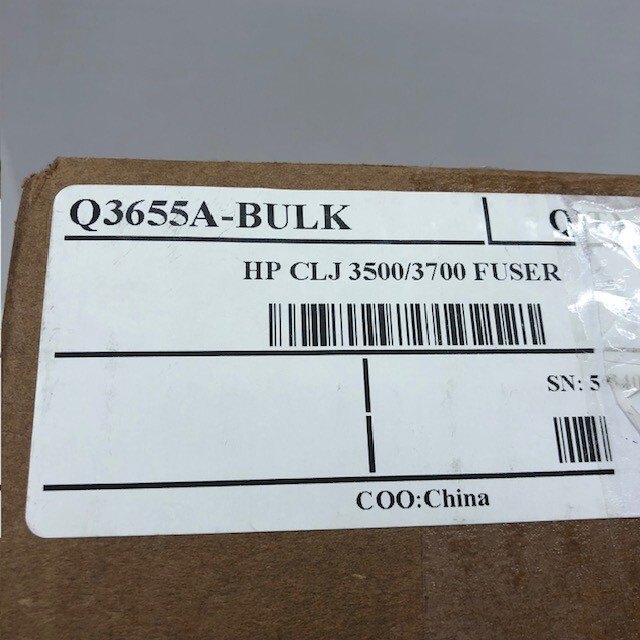 HP Q3655A Fuser Unit for Color Laserjet HP CLJ 3500/3700 Series Genuine OEM