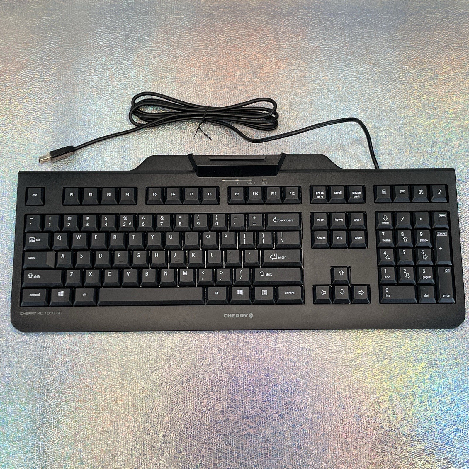 Cherry KC 1000 SC JK-A0104EU-2 USB Wired Security Keyboard w/ Smart Card Reader