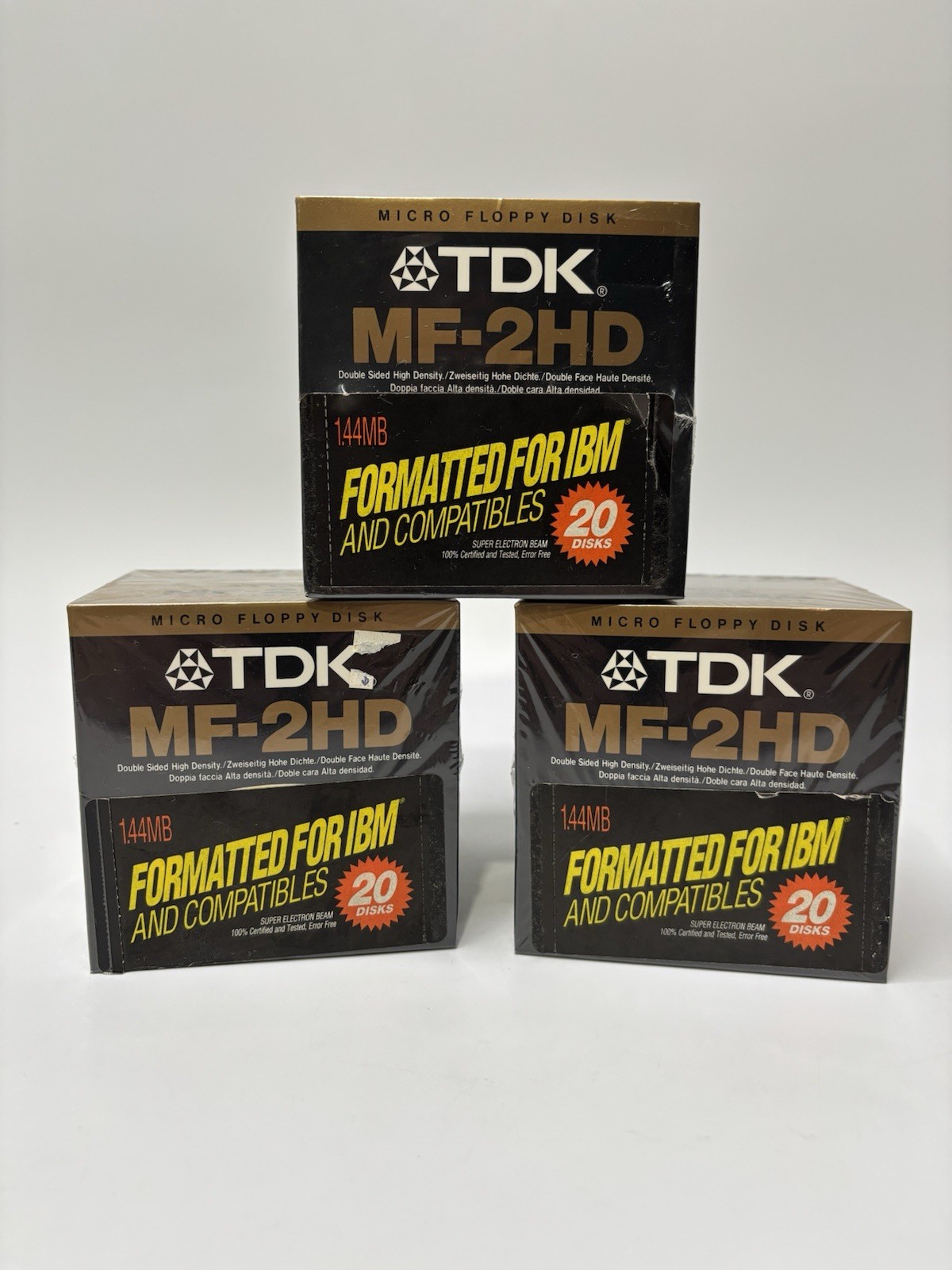 TDK MF-2HD Micro Floppy Disk Super EB  2x 10-Pack NEW Sealed 3x