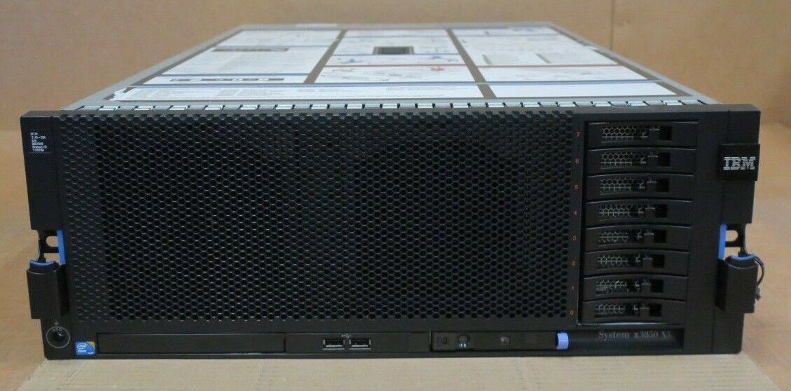 IBM X3850 X5 4x 6-Core E7-4807 1.86GHz 128GB Ram 8x2.5" Bay 7143-B1G Rack Server