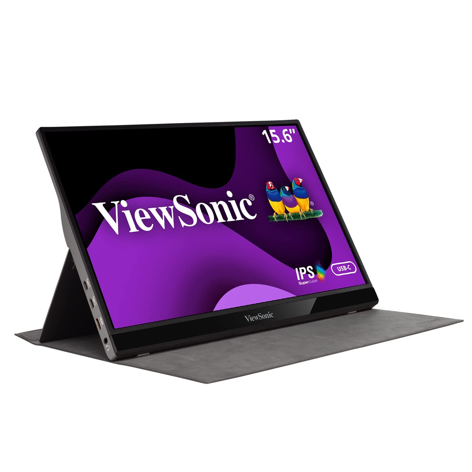 ViewSonic VG1655 15.6 Inch 1080p Portable Monitor, IPS Display with Eye Care