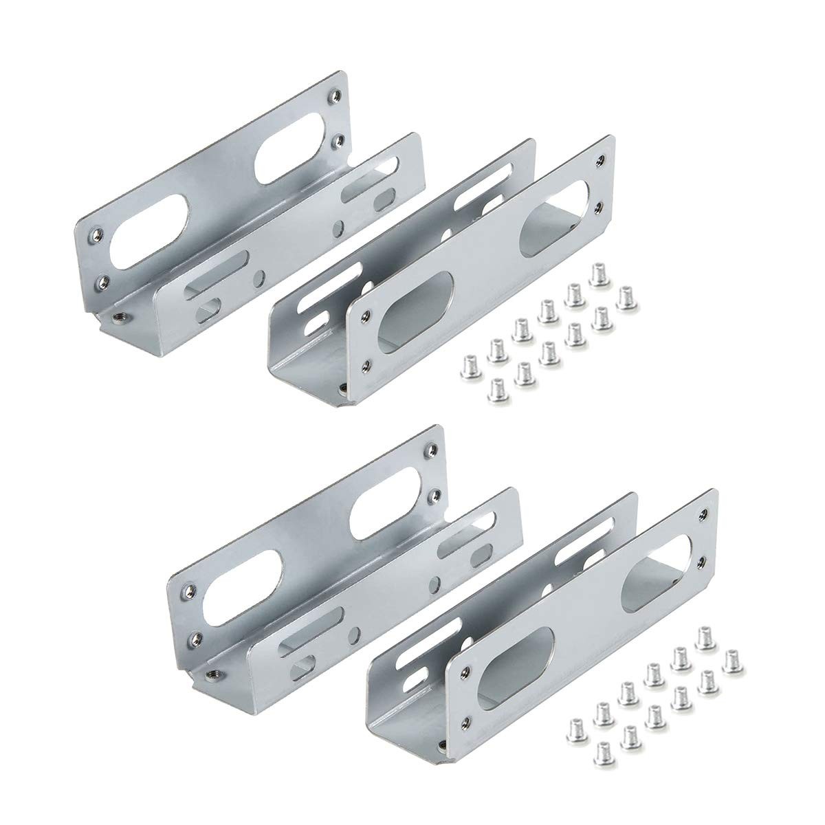 2 Pack SSD/HDD Hard Drive Metal Mounting Bracket Adapter, Convert Any 3.5 in ...