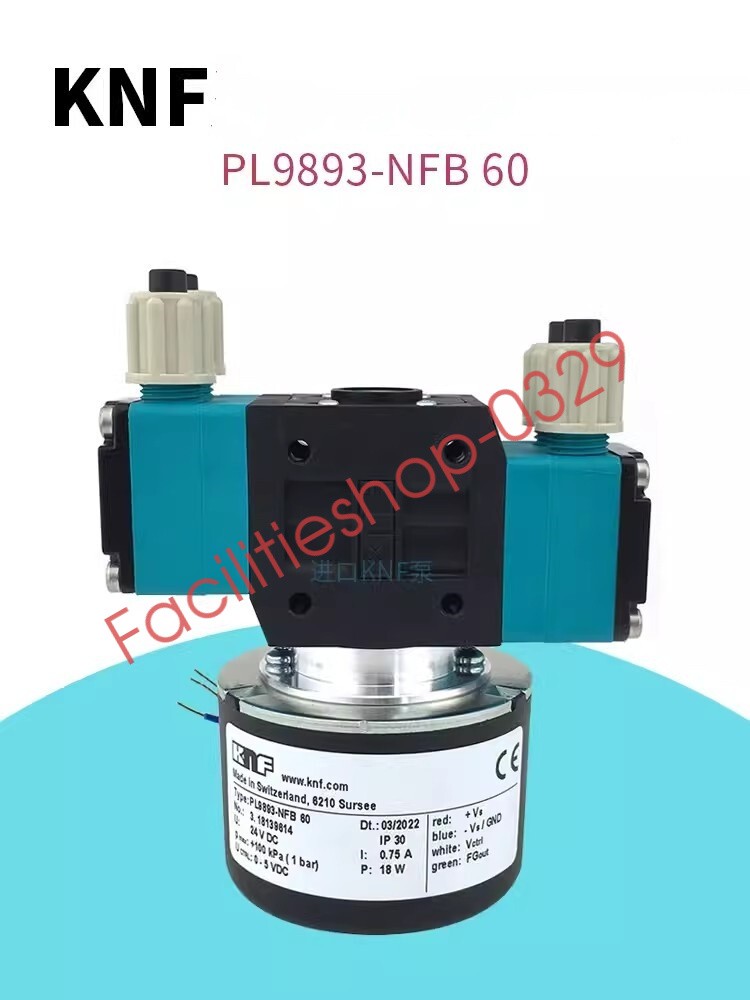 1pcs KNF PL9893-NFB60 diaphragm pump Double-head ink pump DHL/FedEx