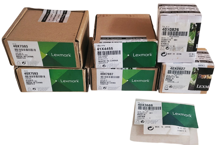 Lexmark 41X4455 40X7593 40X7697 40X0627 40X0826 40X3688 Lot of 16 See Descrip