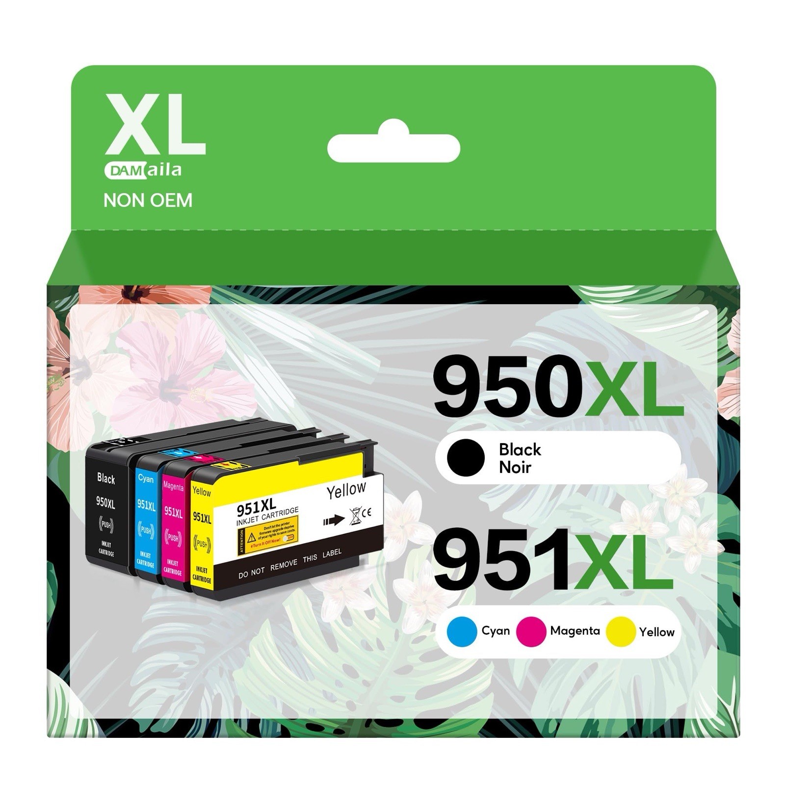 DAM Aila 950XL 951XL Combo Compatible For HP 950 XL 951 XL Ink Cartridge