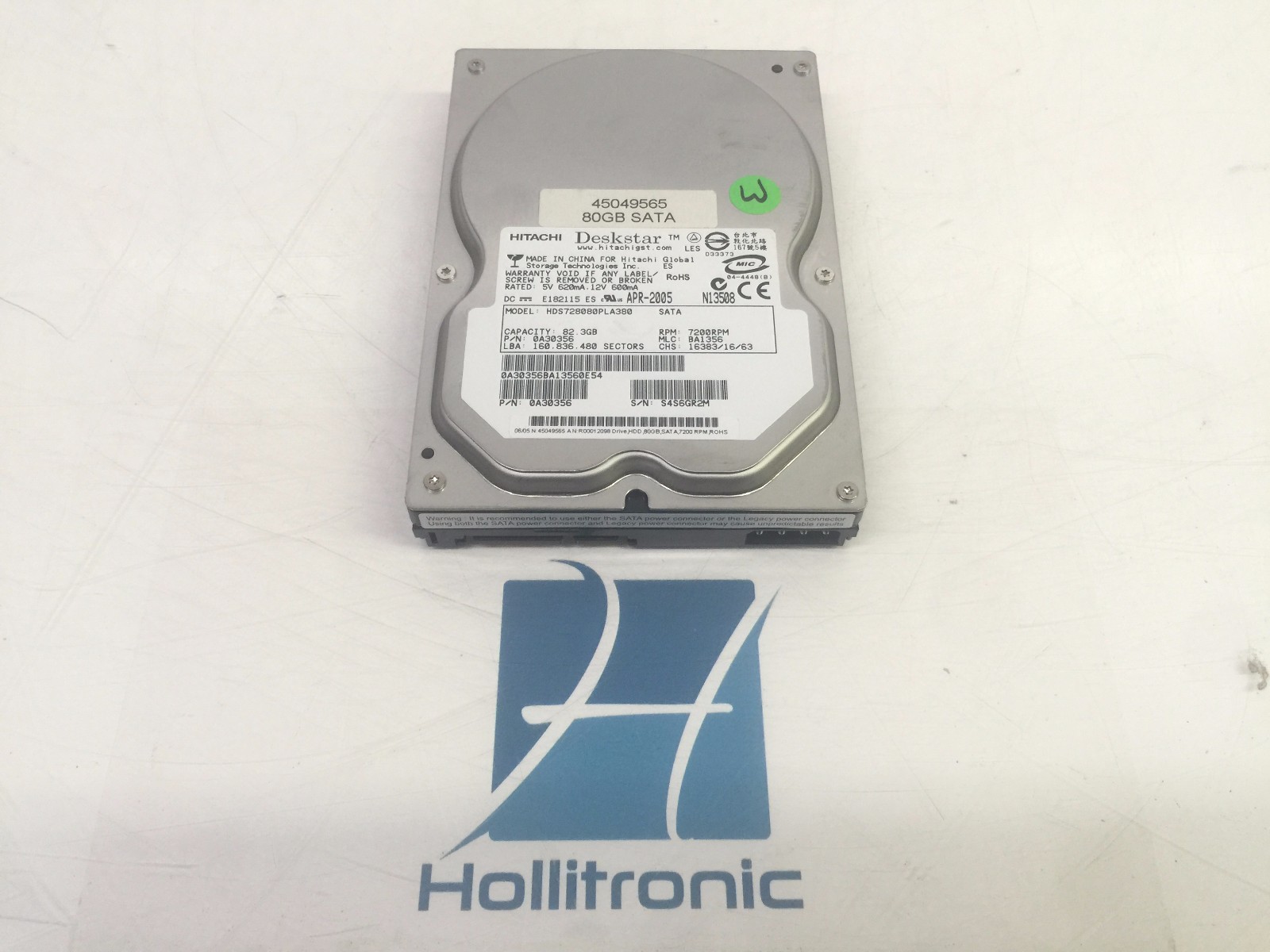 Hitachi HDS728080PLA380 0A30356 82.3GB 3.5" SATA 7200RPM HDD