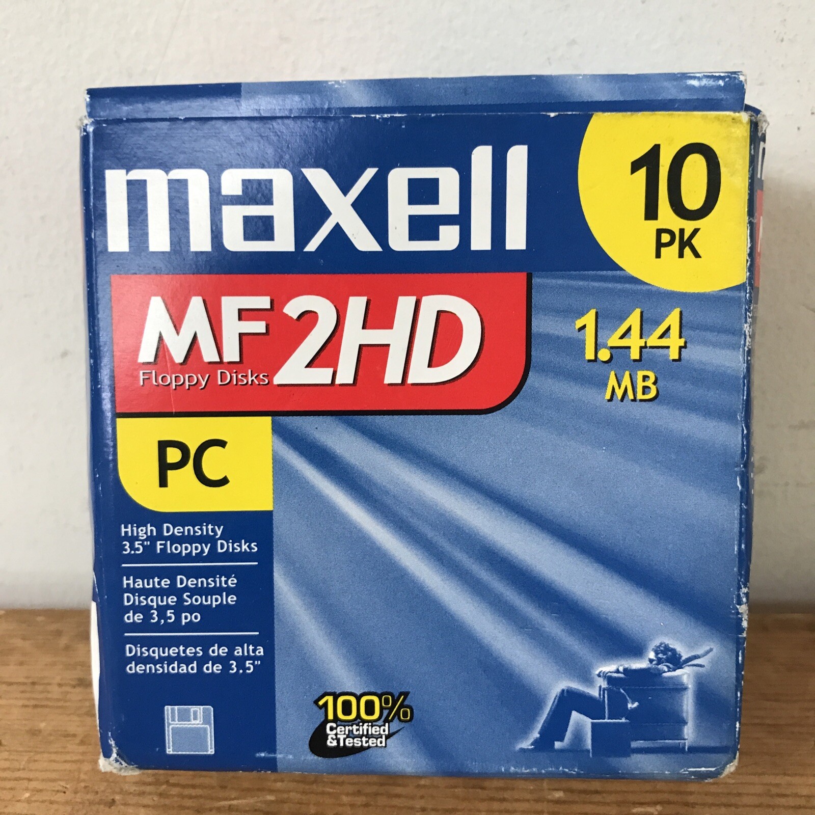 Vintage Maxell MF 3HD 3.5" Floppy Disks 10 Pack 1.44 MB