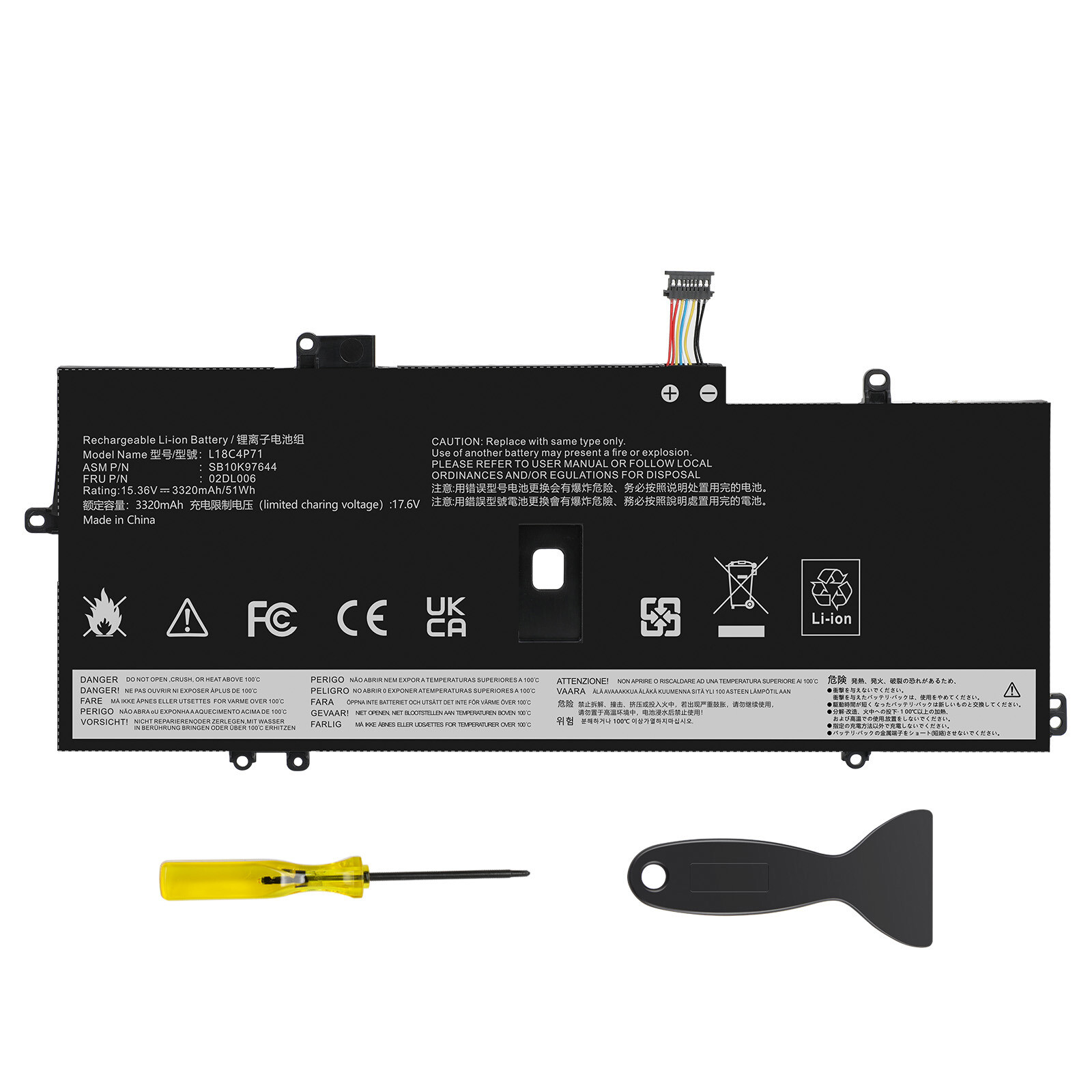LOT L18C4P71 Battery For LENOVO THINKPAD X1 CARBON G7 G8 X1 Yoga 4th 5th 02DL006