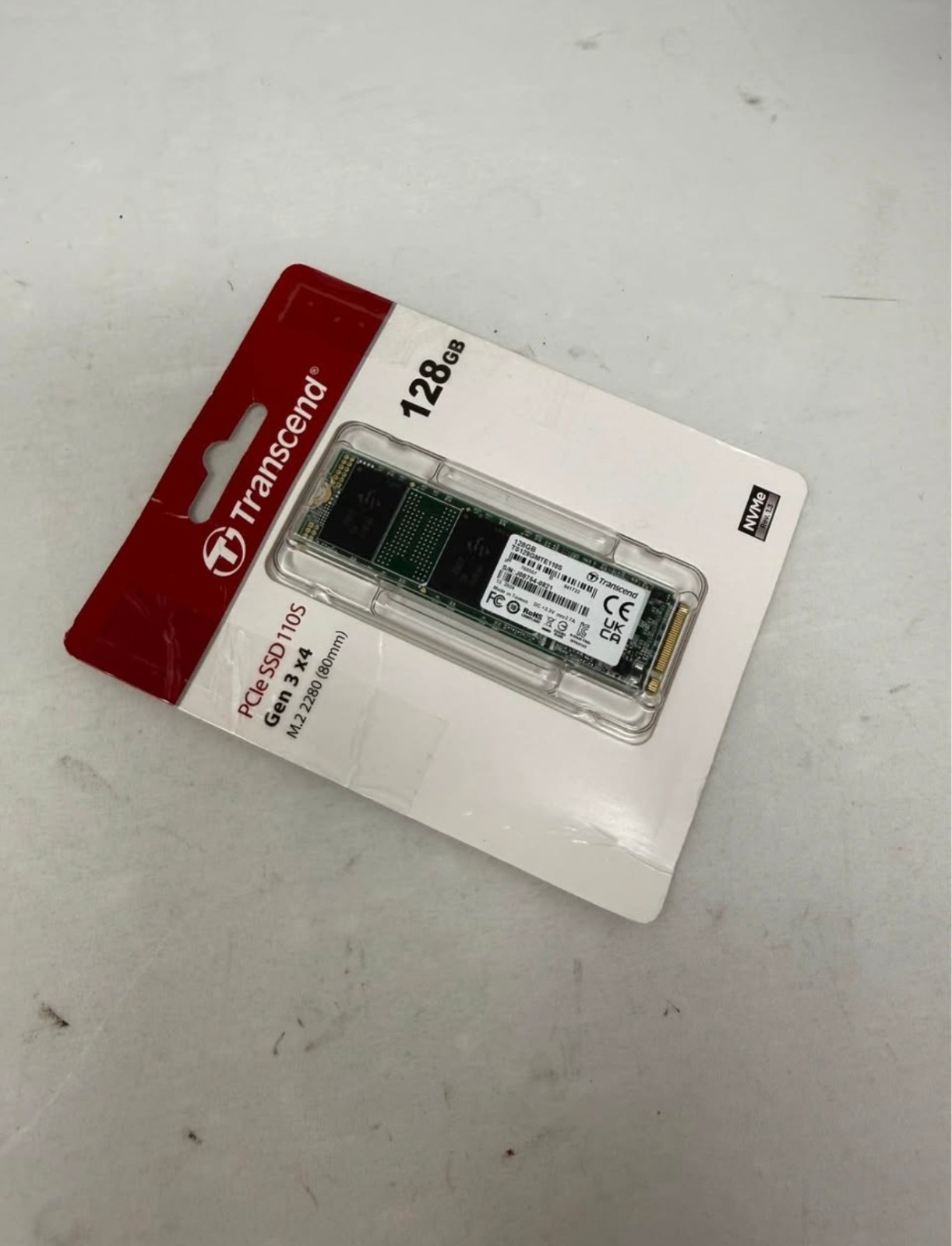 128GB Transcend 110S M.2 2280, NVMe PCIe Gen3x4 SSD