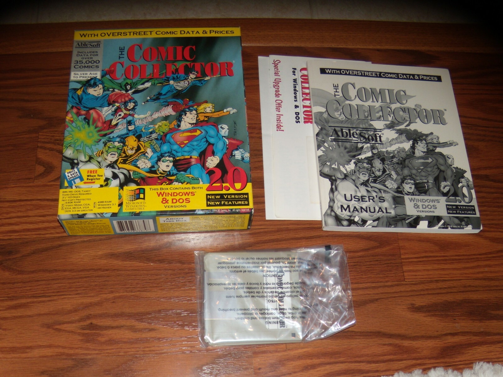 The Comic Collection 2.0 IBM PC Game on 3.5" disks with box and manual 