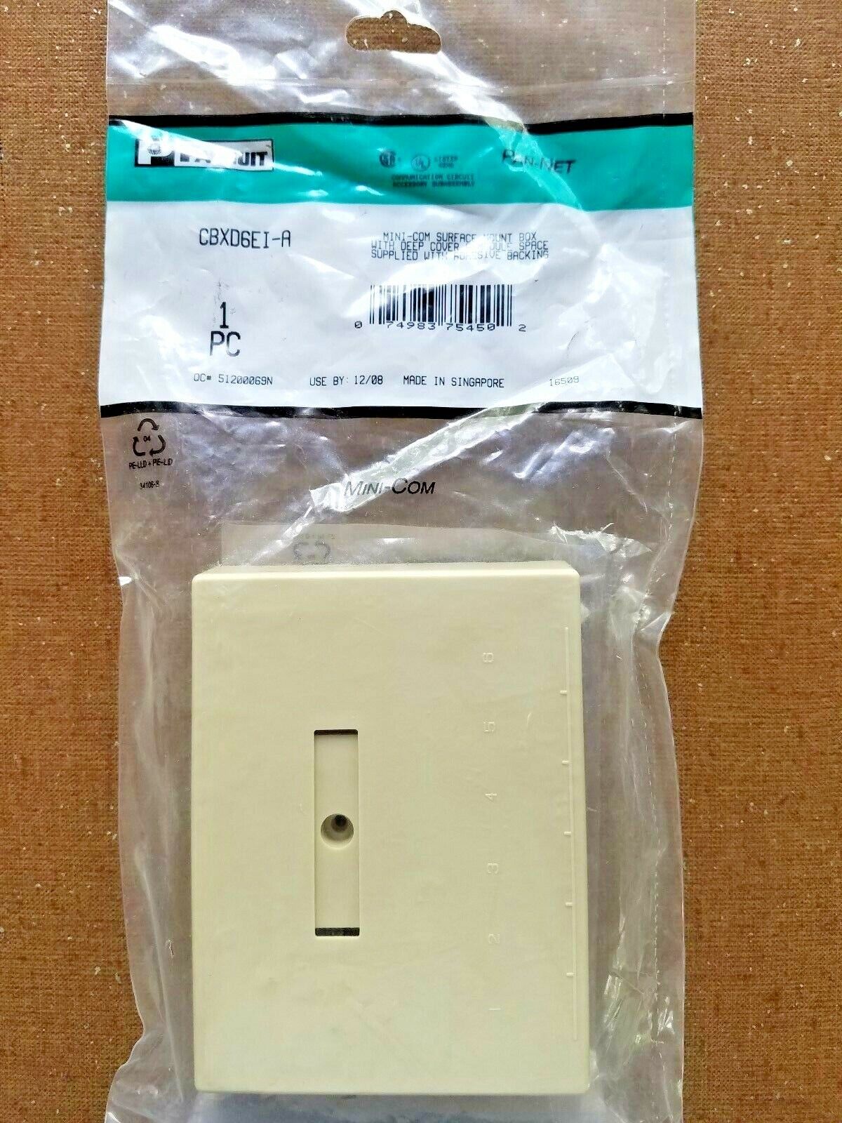 CBXD6EI-A Panduit Mini-Com Surface Box 6-Port - Ivory - LOT OF 7