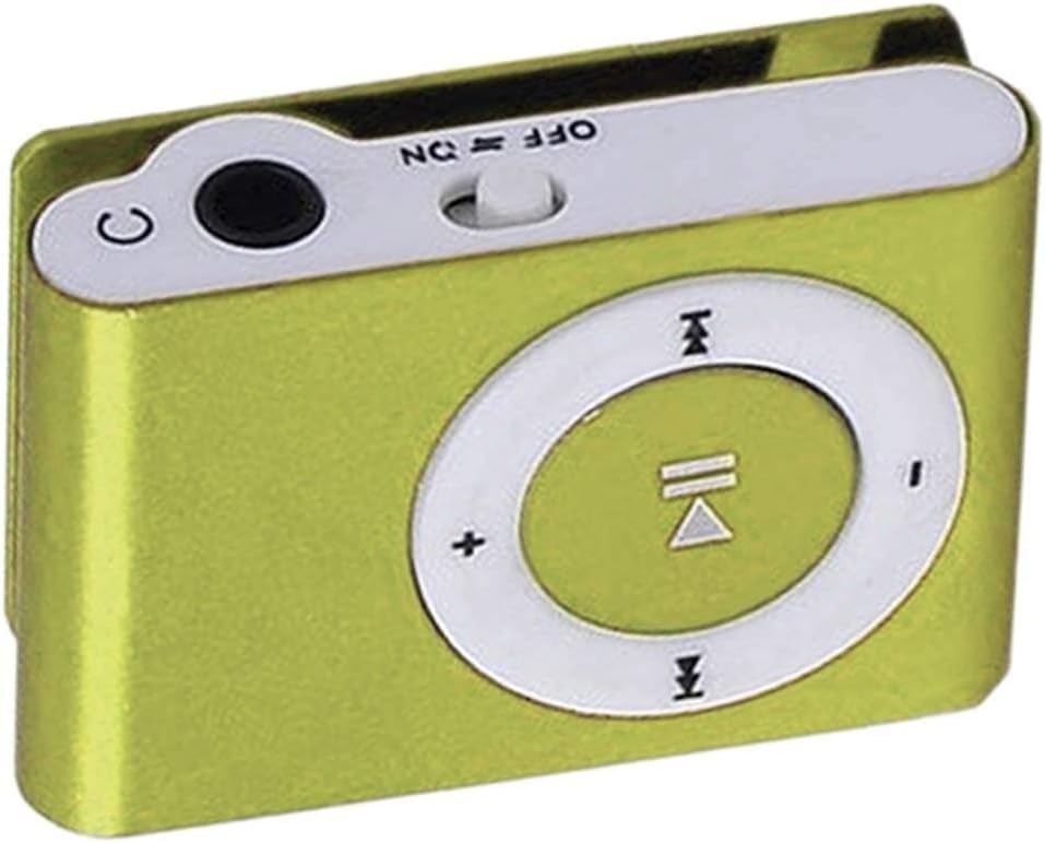 Green Colors Portable Metal Mini Clip Sport Mp3 Player No Memory Card Music