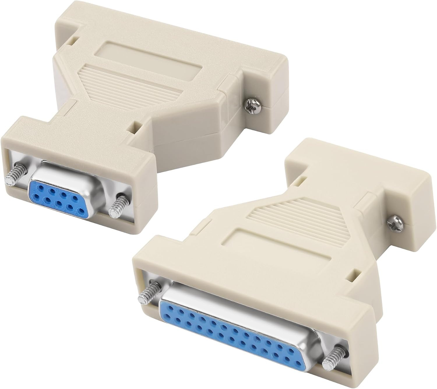 DB9 Female to DB25 Female Serial Gender Changer Coupler RS-232 2 PCS