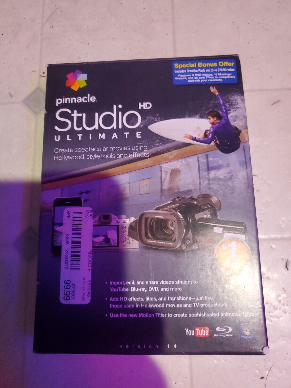 Pinnacle Studio HD Ultimate Collection Version 14 With Creative Pack Vol 2 CDS