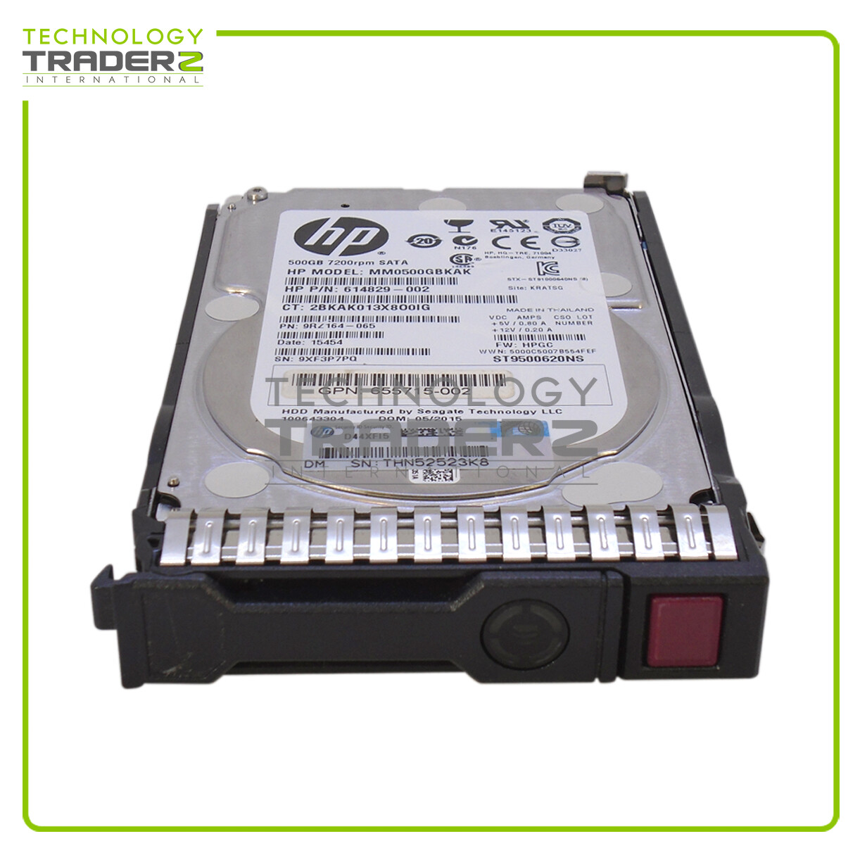 655708-B21 HP 500GB 7.2K SATA MDL 6G 2.5'' HDD 614829-002 W/ Blank Tray