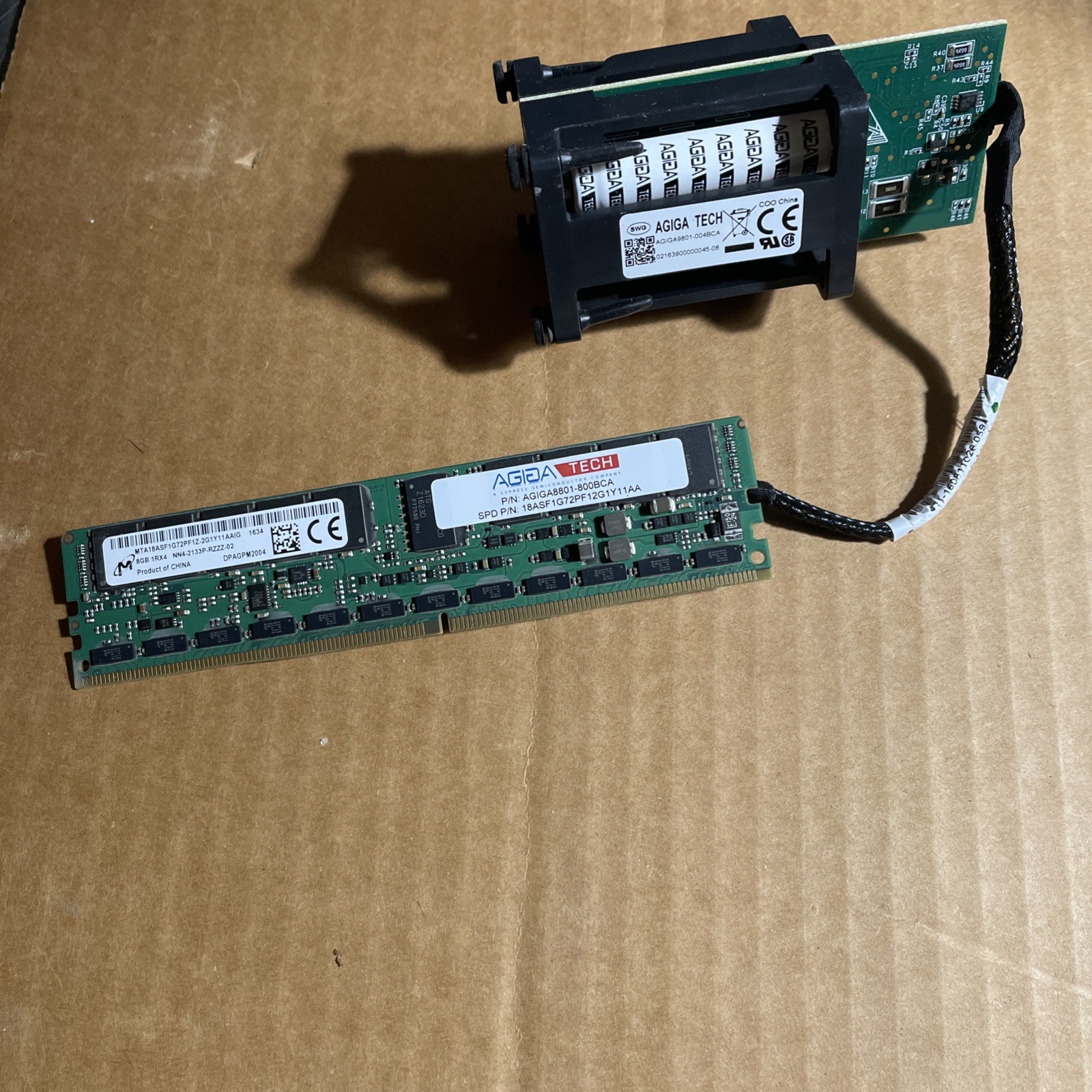 MICRON AGIGA8801-800BCA 8GB  1Rx4  NN4-2133P-RZZZ-02
