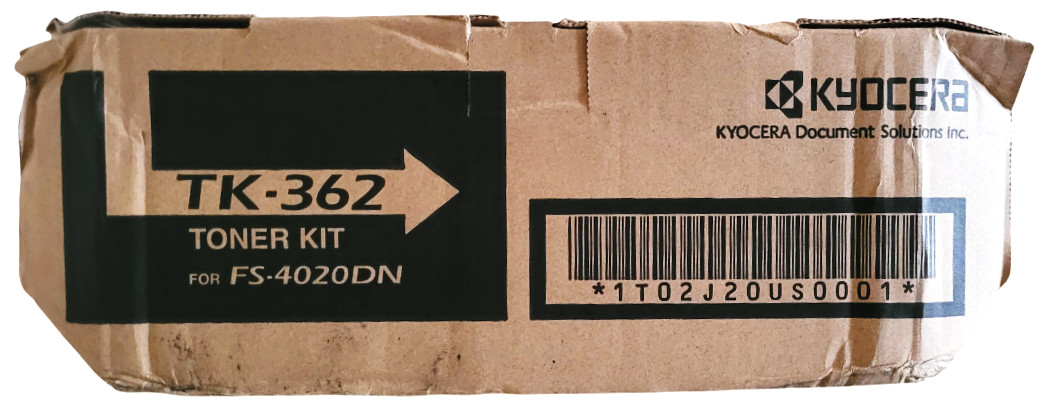 Kyocera TK-362 TK362 Black Toner Cartridge With Deformed Rough Box