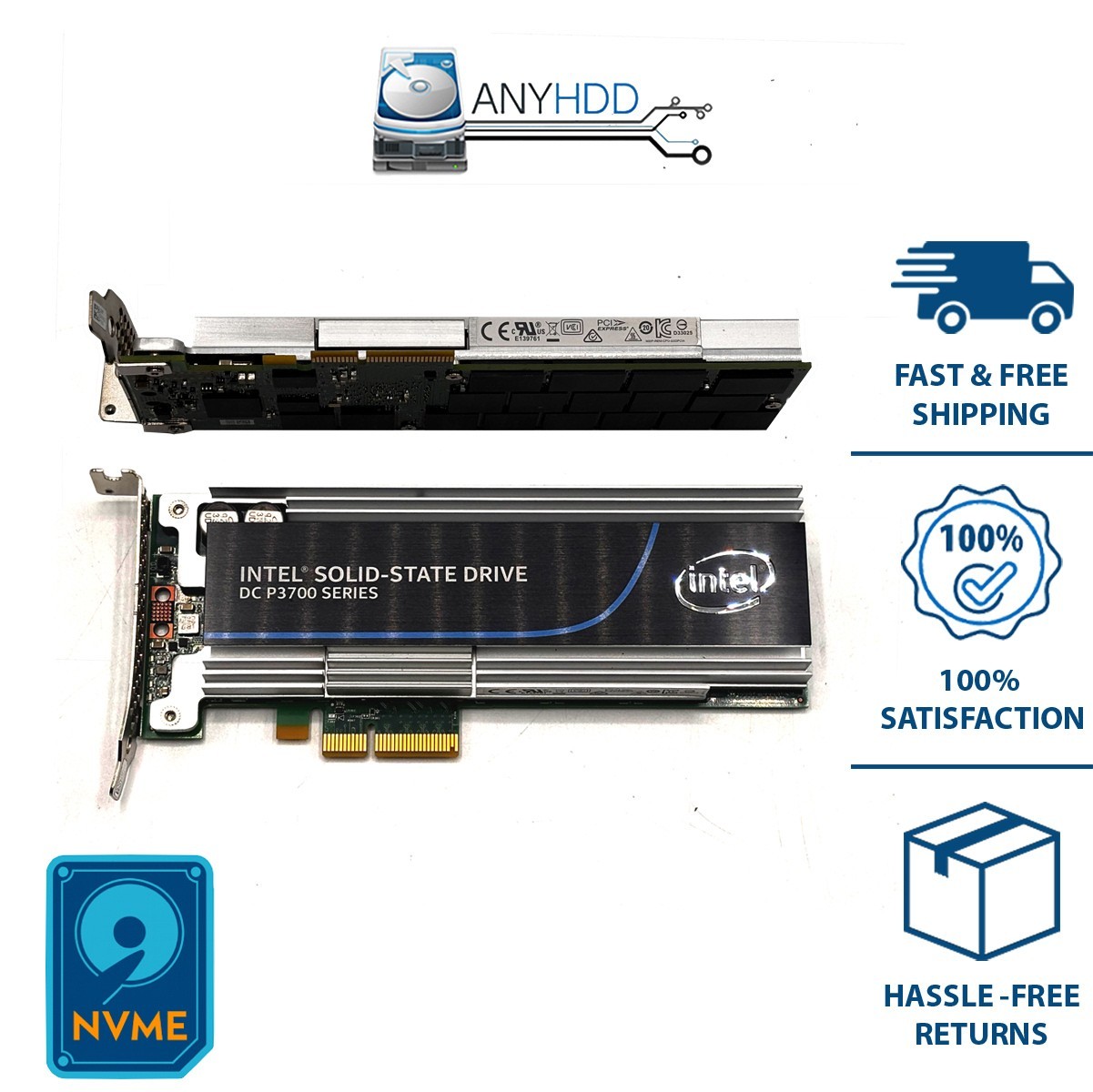 Intel DC P3700 – 2TB PCIe NVMe HHHL SSD – SSDPEDMD020T4D -