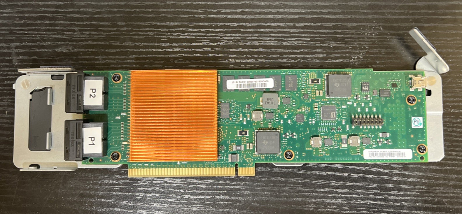 IBM 02DE909 - 6GB PCIe (x8) SAS Raid Internal Adapter P8 - 2U
