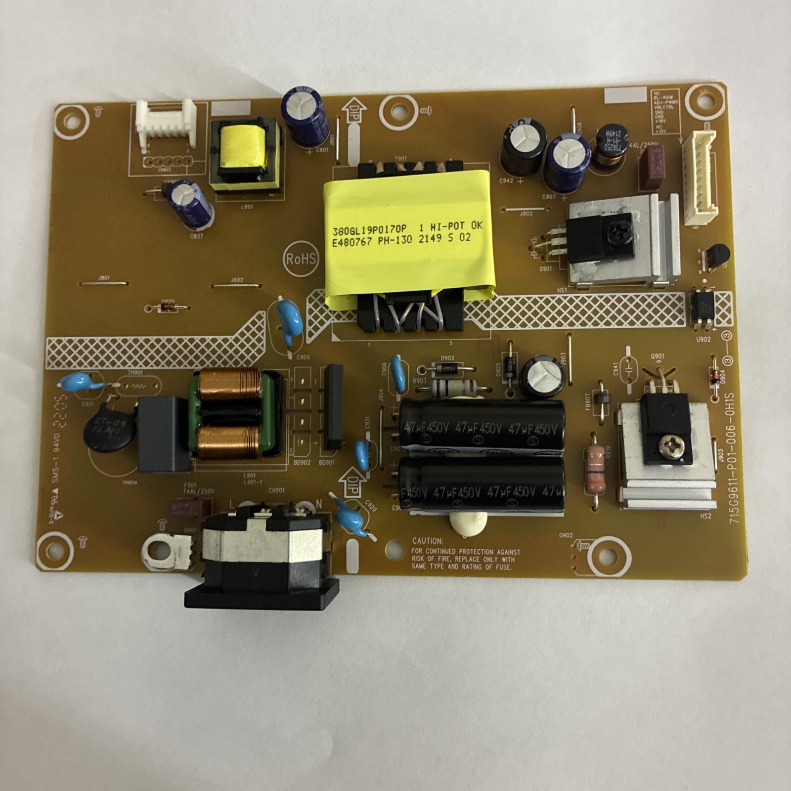 AOC 715G9611 Power Supply Board 24G2 C24G2 Monitor PSU Replacement OEM