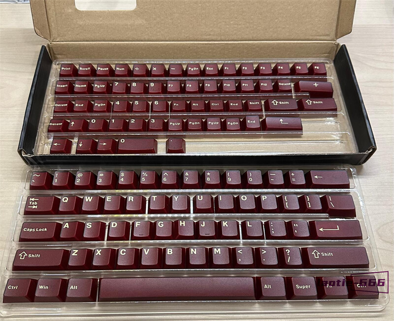 PYGA Clear Keycaps Set PC ABS Cherry Height 118 Keys New For Cherry MX Keyboard