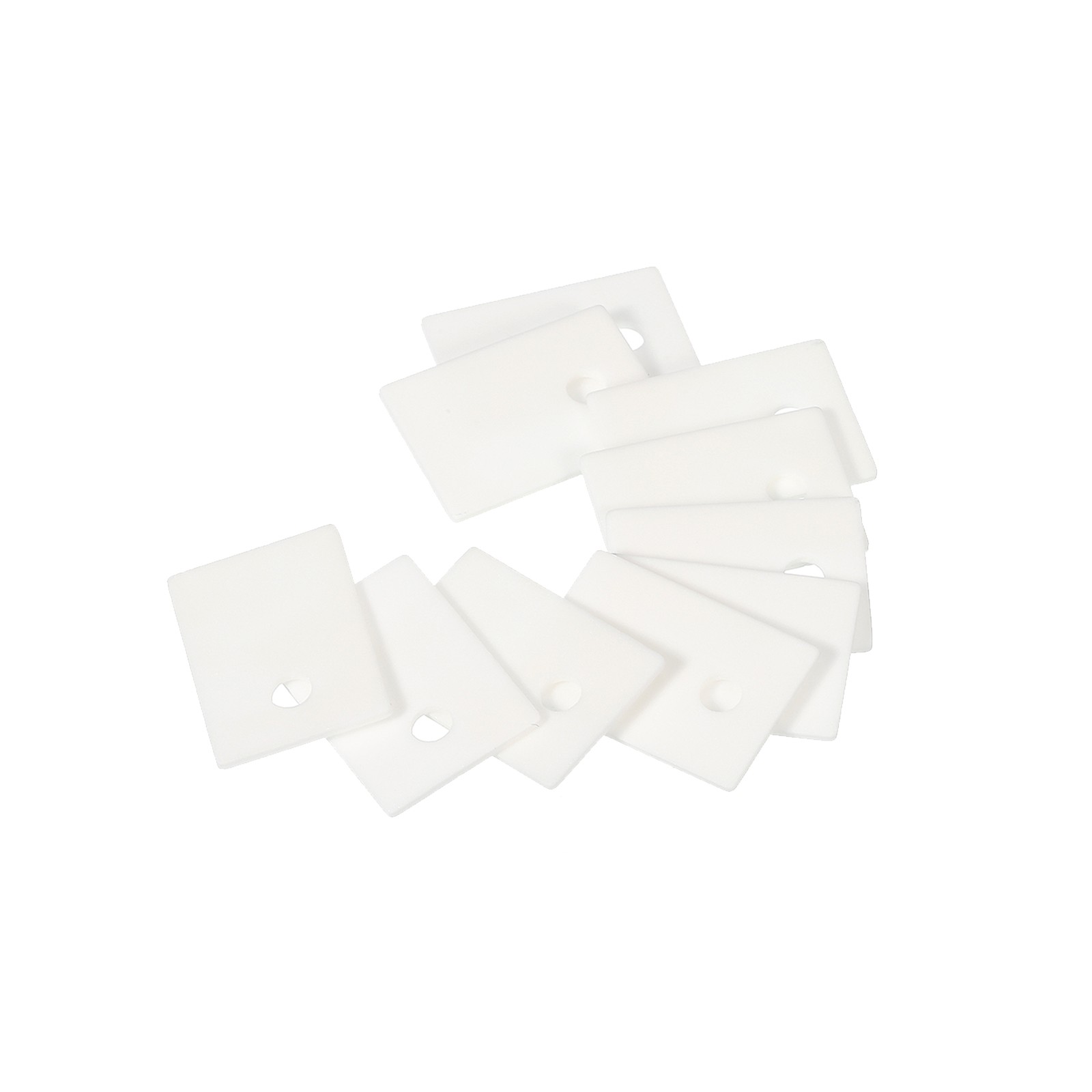 Alumina Ceramic Sheet Cooling Pad Insulating 50pcs 3.8mm Hole 20x14x1mm